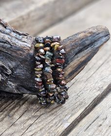 Tigeröga, Falköga & Oxöga mix, chipsarmband