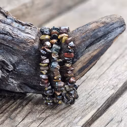 Tigeröga, Falköga & Oxöga mix, chipsarmband