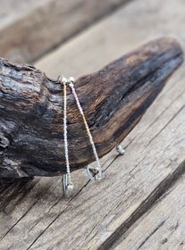 Vattenmelon Turmalin, armband 3mm facetterade pärlor macramé