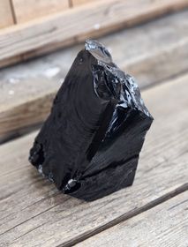 Svart Obsidian rå XL #2