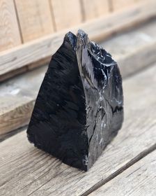 Svart Obsidian rå XL #7