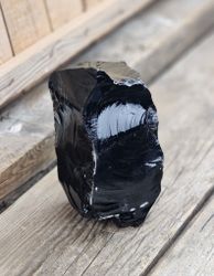 Svart Obsidian rå XL #11