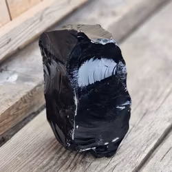 Svart Obsidian rå XL #11