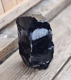 Svart Obsidian rå XL #11