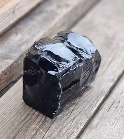 Svart Obsidian rå XL #18