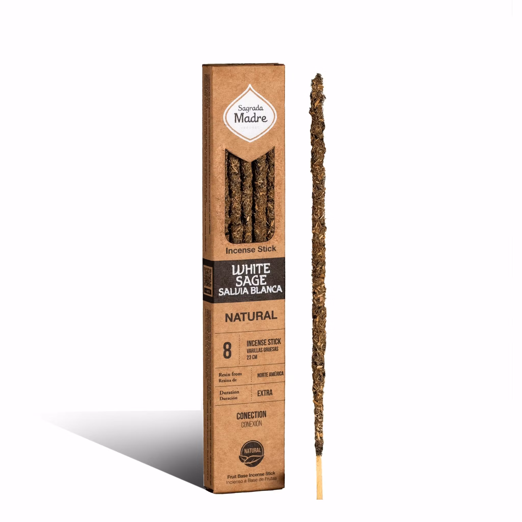 Sagrada Madre Natural line - Vit Salvia, rökelsepinnar