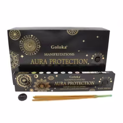 Goloka – Manifestation Aura Protection med Svart Obsidian, rökelsepinnar
