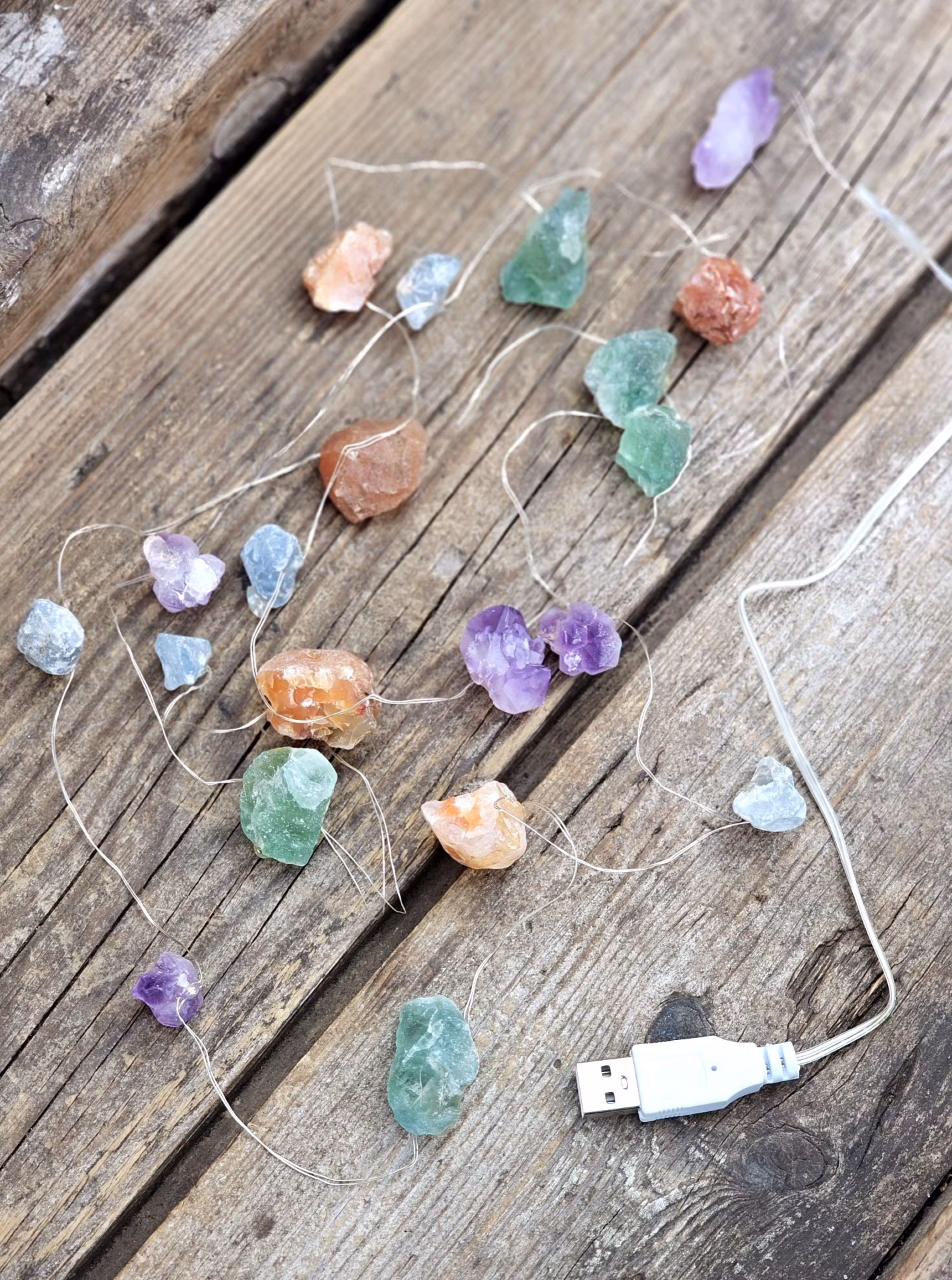 Ljusslinga med kristallmix