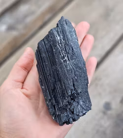 Svart Turmalin rå XL #30