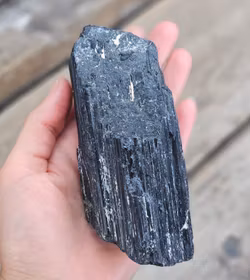 Svart Turmalin rå XL #35