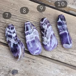 Chevron Ametist (Drömametist), stor touchstone #7-10