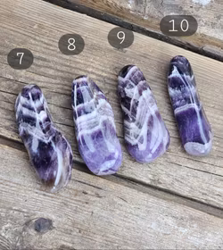Chevron Ametist (Drömametist), stor touchstone #7-10
