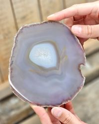 Agatskiva, stor naturlig #4