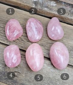 Rosenkvarts, jumbo touchstone #1-6
