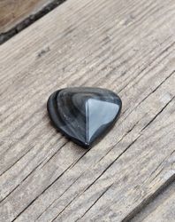 Silver Sheen Obsidian hjärta #4