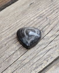 Silver Sheen Obsidian hjärta #6