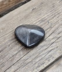 Silver Sheen Obsidian hjärta #11
