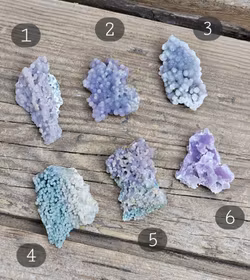 Druvagat/Grape Agat kluster #1-6