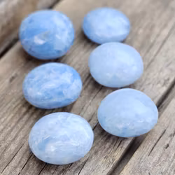 Blå Kalcit, touchstone #29-34