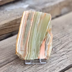 Grön Aragonit polerad skiva #25