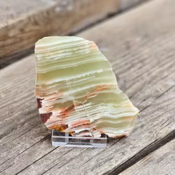 Grön Aragonit polerad skiva #30