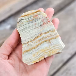 Grön Aragonit polerad skiva #31