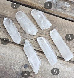 Bergkristall extra stor rå spets #1-6