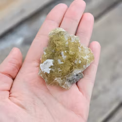 Gul Fluorit, kluster #18