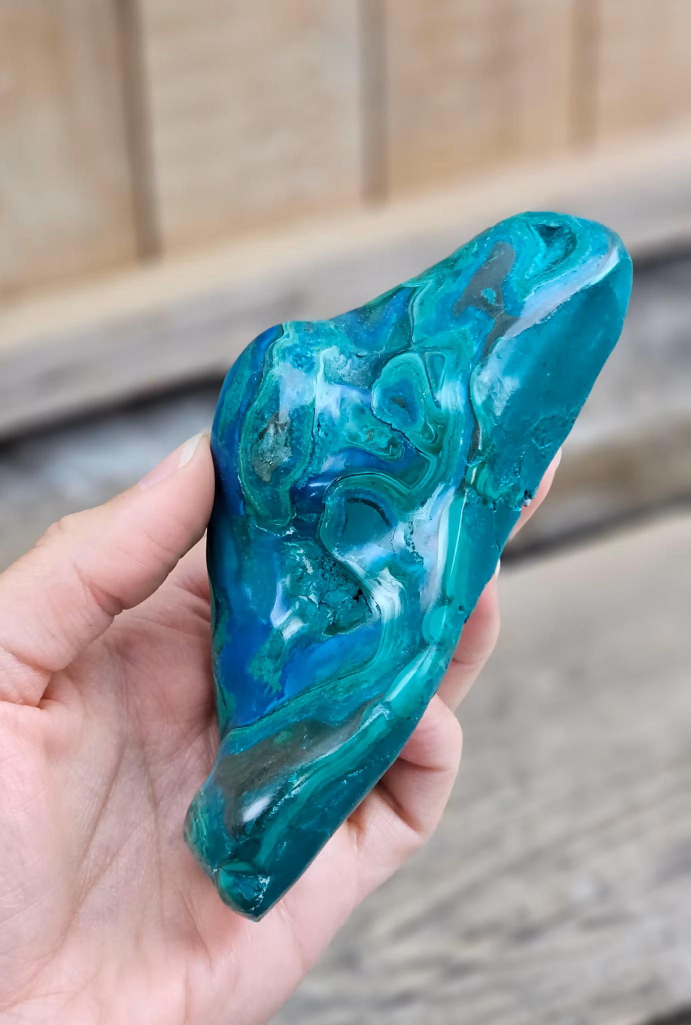 Malakolla polerad friform