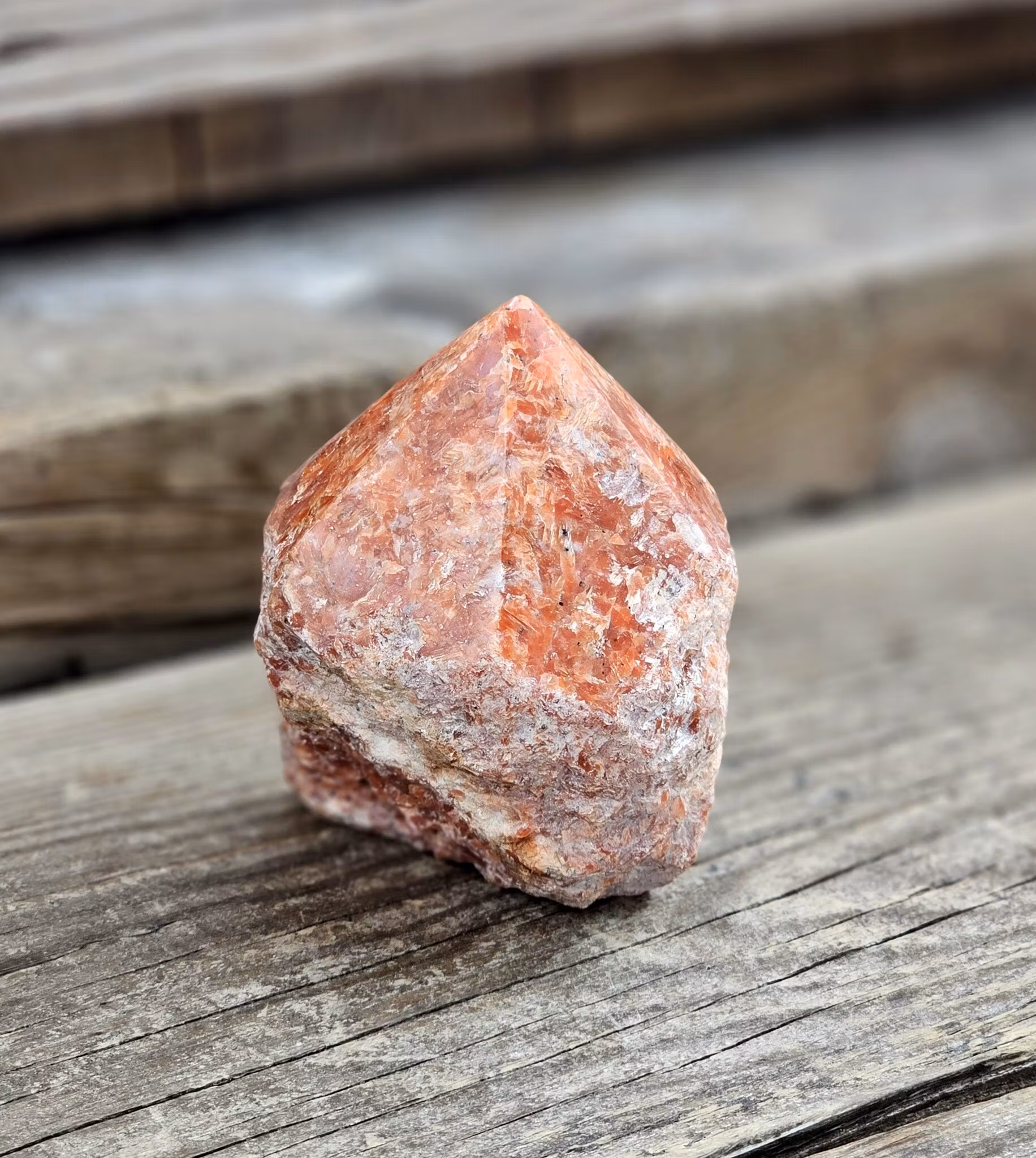 Stående spets, Orange Kalcit (Orkidé Kalcit)