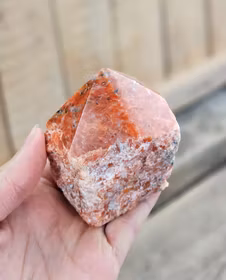 Stående spets, Orange Kalcit (Orkidé Kalcit) #5