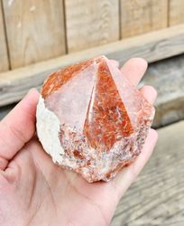 Stående spets, Orange Kalcit (Orkidé Kalcit) #9 (nagg finns)
