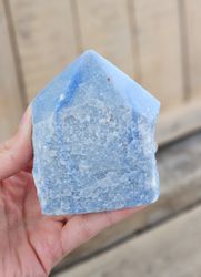 Stående spets, Blå Kvarts #10 (nagg finns)