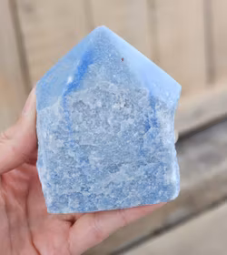 Stående spets, Blå Kvarts #10 (nagg finns)