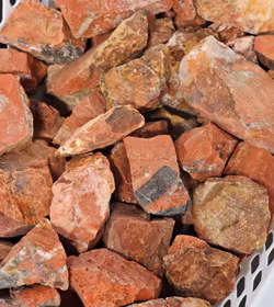 Röd Jaspis, rå -80% fynd B-kvalité / små