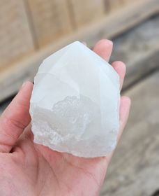 Stående spets, Bergkristall (mjölkig) #6