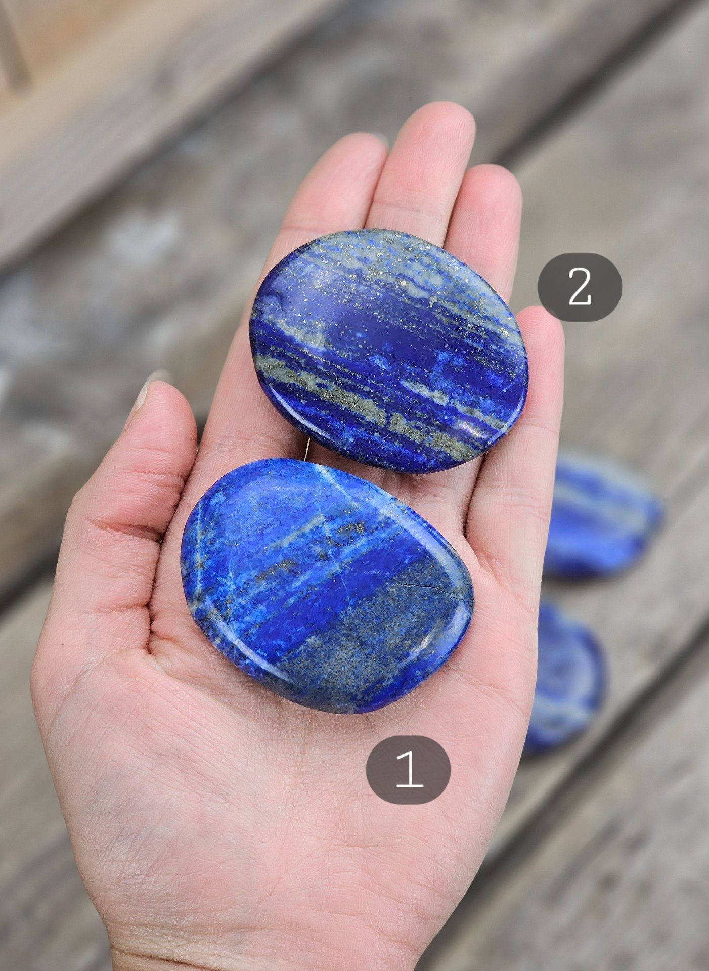 Lapis Lazuli platta, stor touchstone