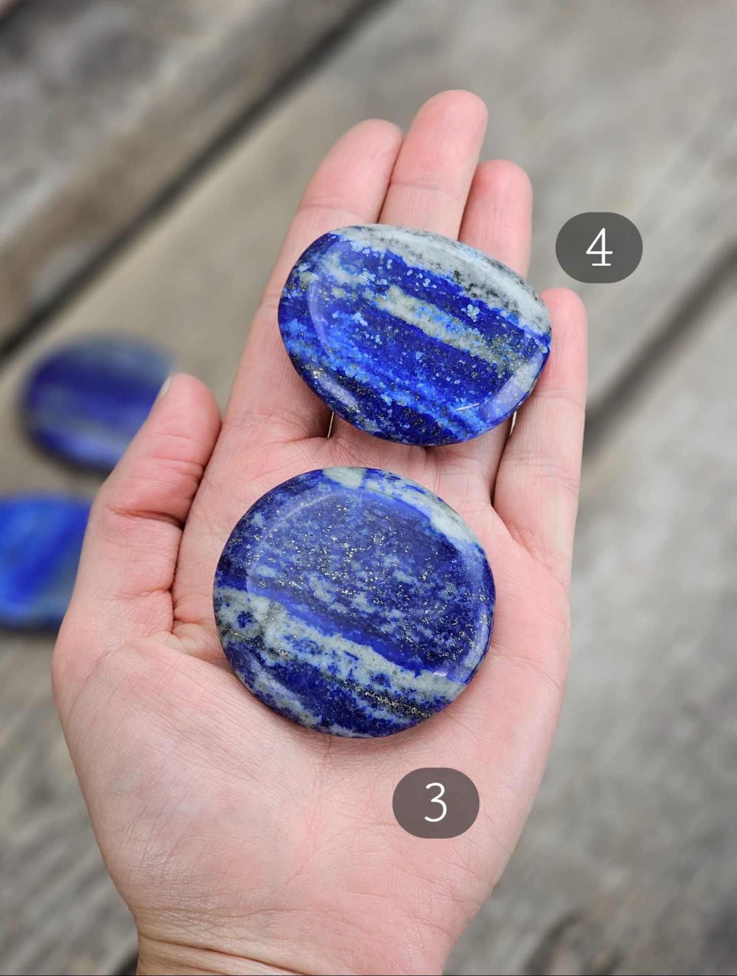 Lapis Lazuli platta, stor touchstone