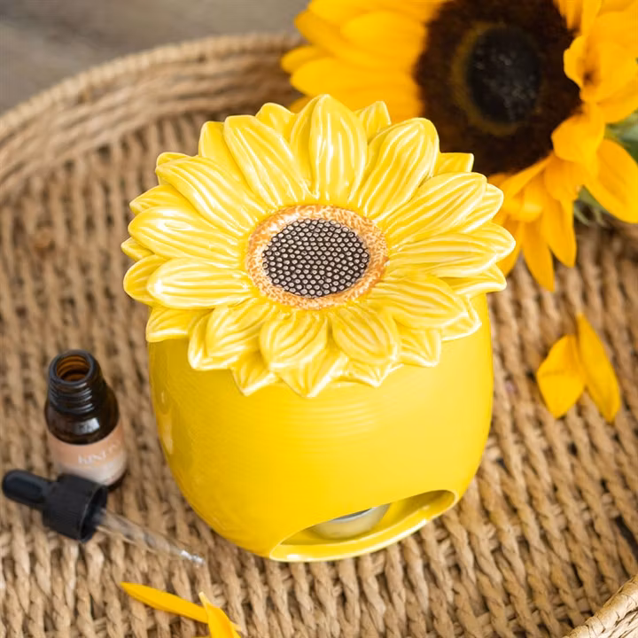 Aromalampa keramik, diffuser Solros
