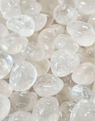 Bergkristall, trumlad stor -80% B-kvalité sprickor/ev repiga 100-pack STORPACK