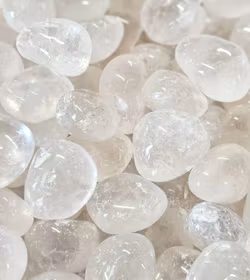 Bergkristall, trumlad stor -80% B-kvalité sprickor/ev repiga 100-pack STORPACK