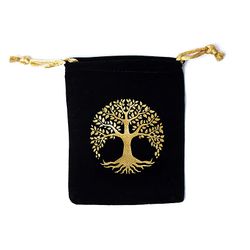 Förvaringspåse, Tree of life svart liten