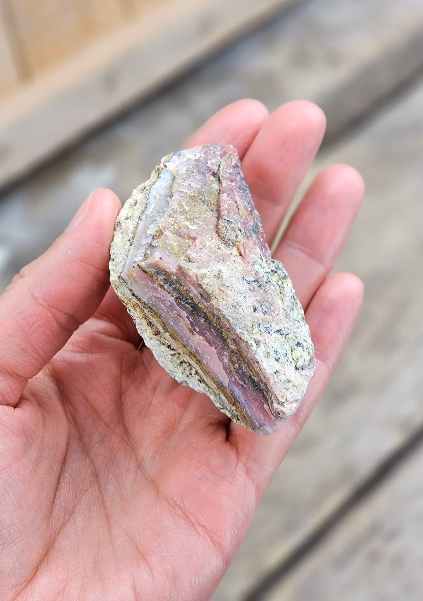 Rosa Opal rå