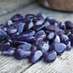 Ametist, extra mörk trumlad