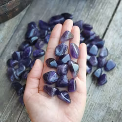 Ametist, extra mörk trumlad