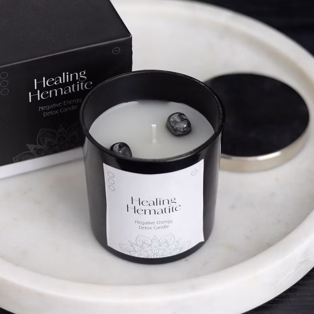 Healing Hematite - Kristallljus med Hematit 18h