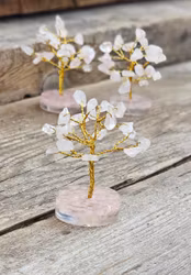 Kristallträd i Rosenkvarts, liten