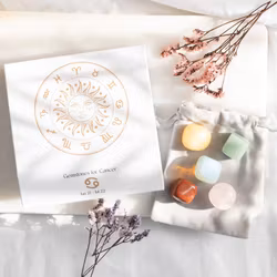 Stjärntecken Kräftan (Cancer), kristallkit - 5 stenar