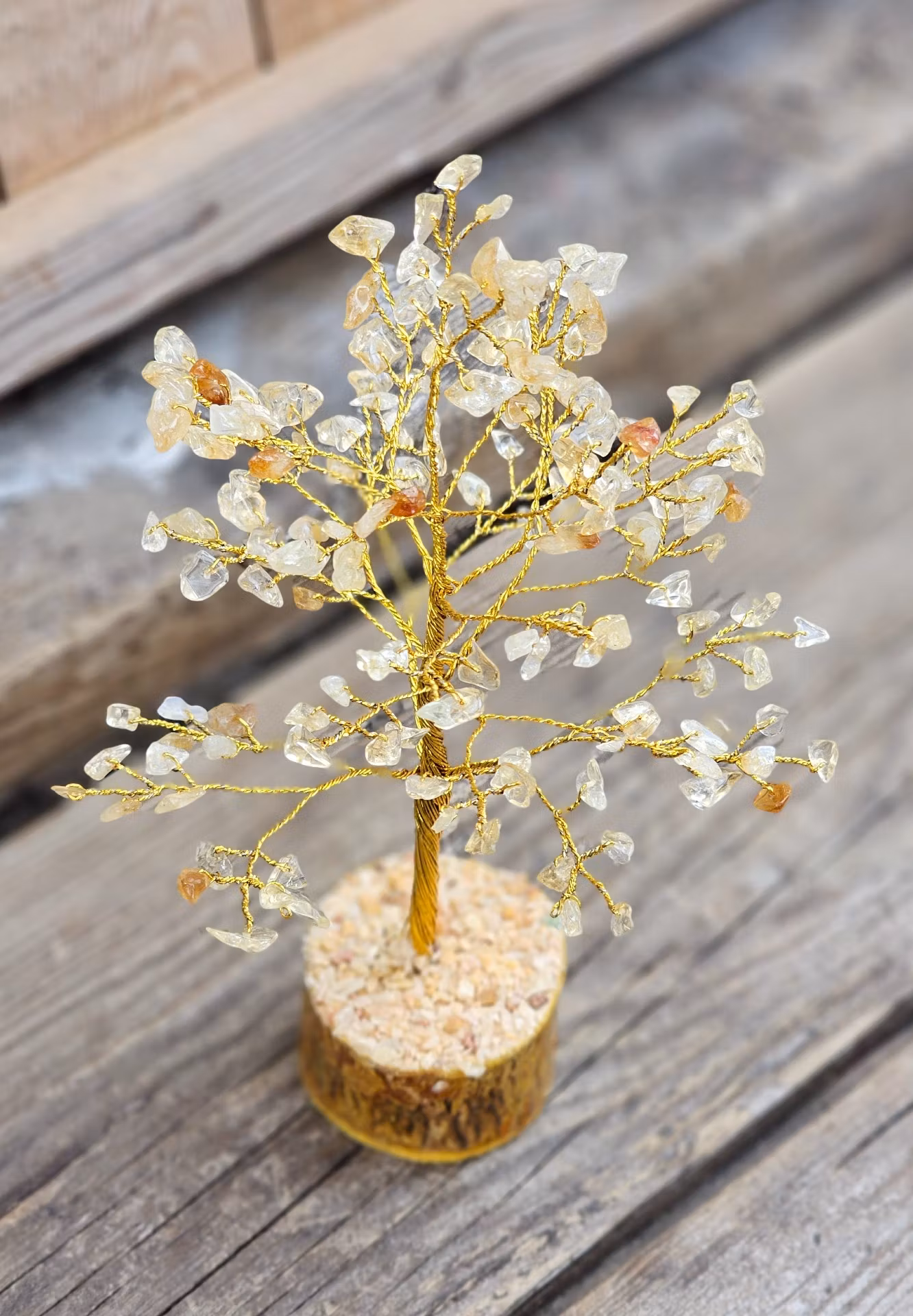 Kristallträd i Citrin, stor
