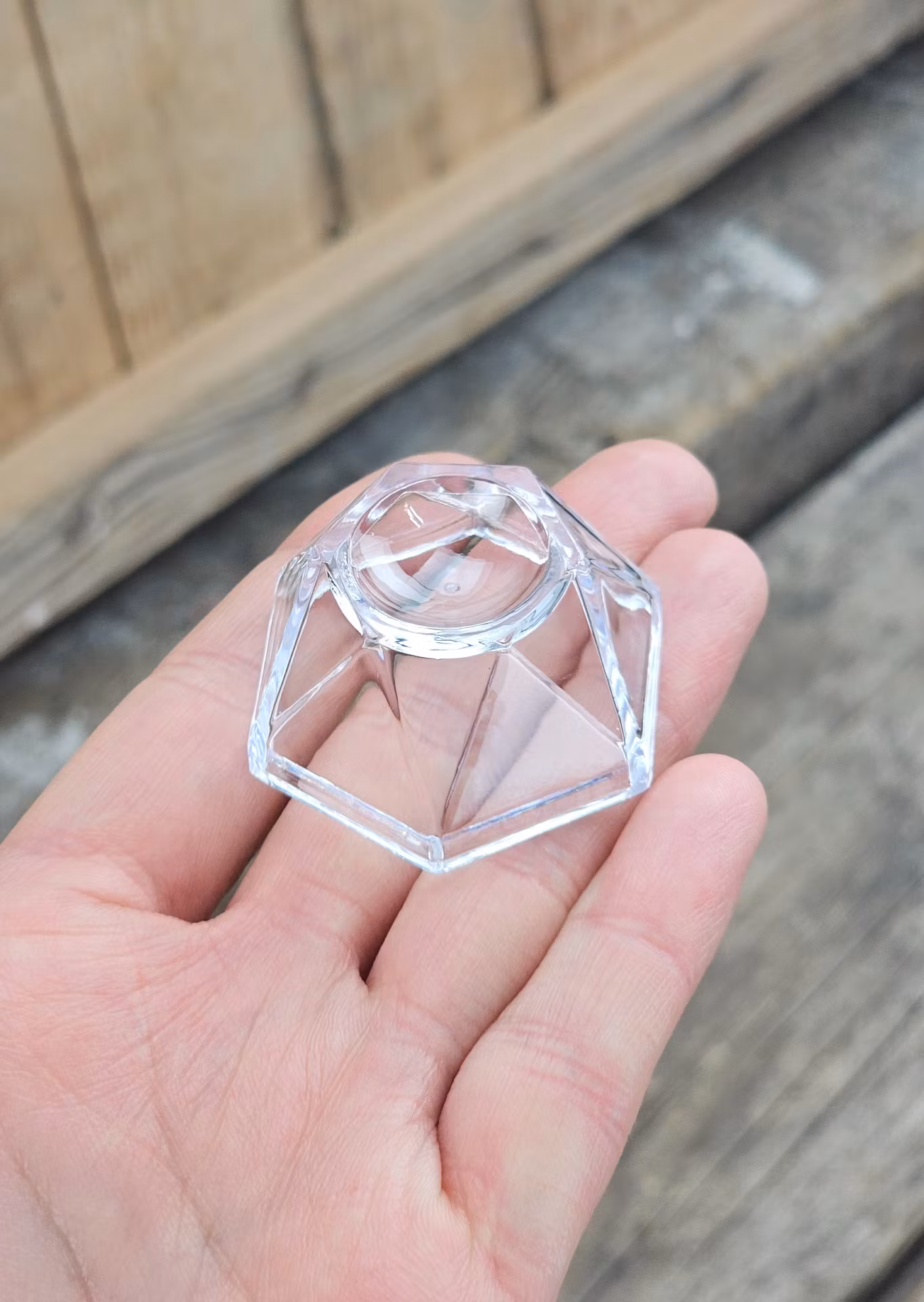 Klotställ, transparent diamant